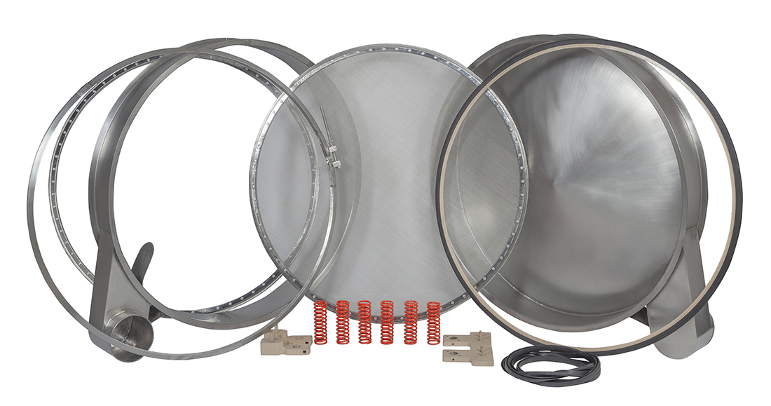 Vibro screen spare parts: frames, mesh, springs, clamps and gasket