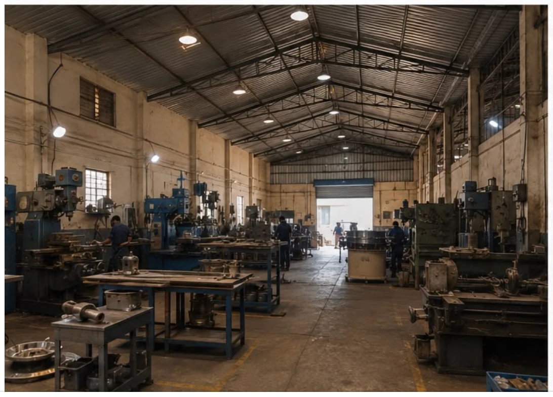 Creative Vibro Screens manufacturing floor in Ghaziabad
